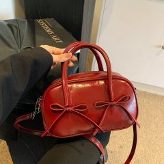 High-end armpit bag for women 2024 autumn and winter new retro fashion bowling bag Korean style niche trend shoulder bag