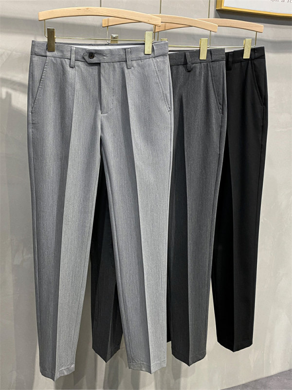 Men's Korean style trendy autumn and winter new nine-point suit pants for men, slim and drapey suit pants, casual trousers