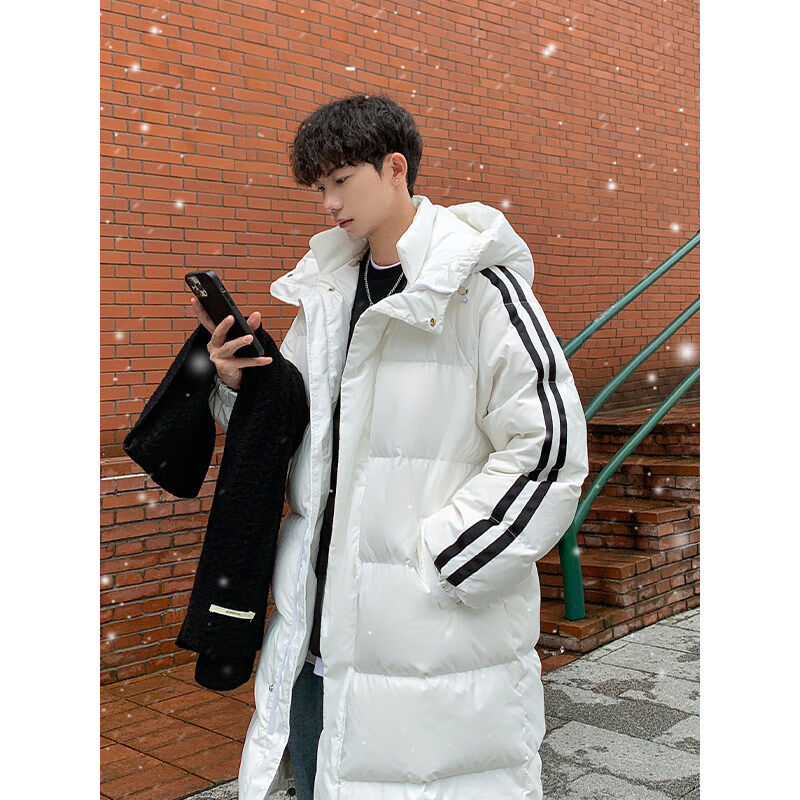 Multicolor casual loose long hooded warm jacket