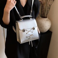 Cross-border genuine leather high-quality texture 2024 new popular ballet style school bag college student shopping handbag