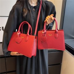 Red wedding bag women's bag 2024 new wedding versatile temperament bridal bag red bag portable shoulder crossbody bag