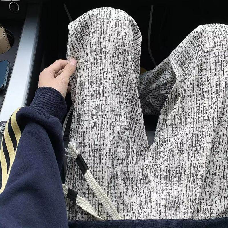 Corduroy spotted pants new style American retro lazy style casual loose straight pants