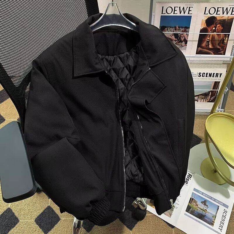 Trendy and versatile Japanese style simple youth American retro fashion shoulder pad casual jacket lazy new style art