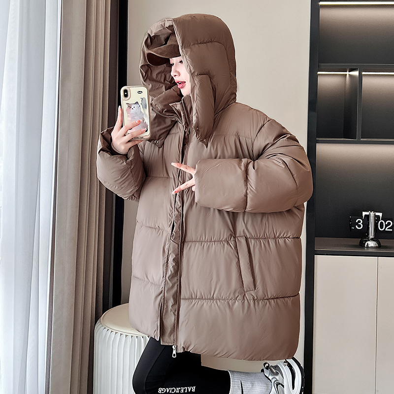 New Korean style winter coat women's loose down cotton coat mid-length cotton coat ins