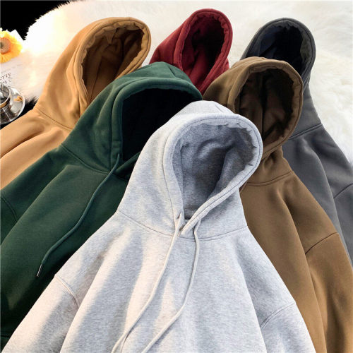 There is no rival in the market, welcome to compare the fully inspected high-quality second-hand 480g plus velvet and thickened hooded sweatshirt jacket Y99