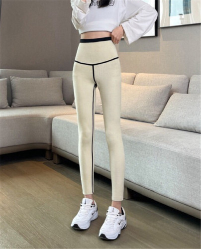 Autumn and winter thickened velvet leggings, lamb velvet shark pants, high-waisted belly-controlling Barbie pants for outer wear