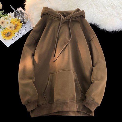 There is no rival in the market, welcome to compare the fully inspected high-quality second-hand 480g plus velvet and thickened hooded sweatshirt jacket Y99