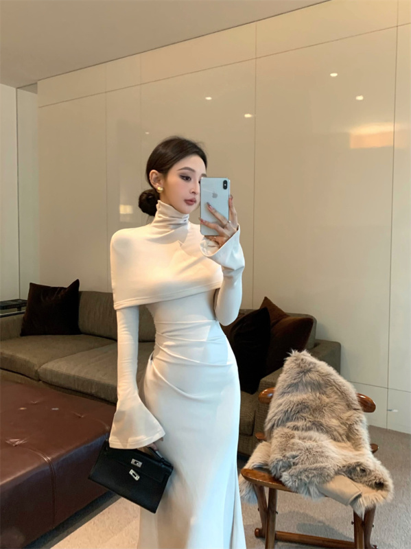 Stylish retro design slim dress suit