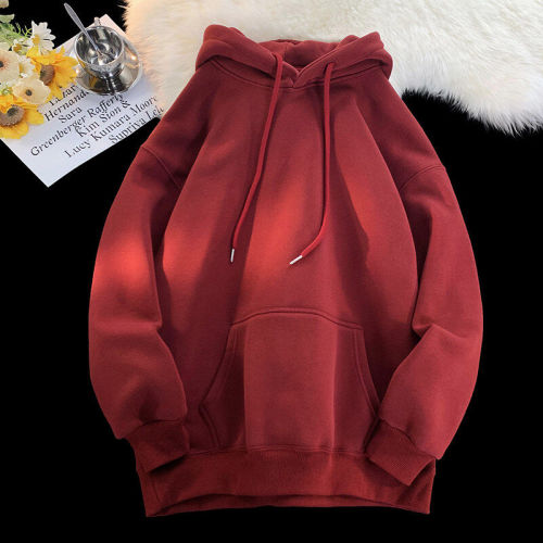 There is no rival in the market, welcome to compare the fully inspected high-quality second-hand 480g plus velvet and thickened hooded sweatshirt jacket Y99