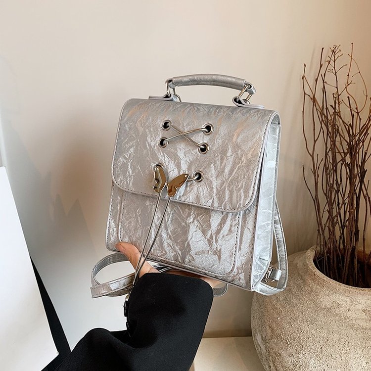 Casual college style women's backpack 2024 new Korean style niche backpack versatile single shoulder portable travel bag