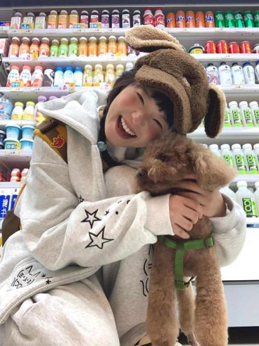 Korean chic autumn and winter new American style new cartoon thorn show hooded sweatshirt for women Korean version loose cardigan jacket trendy