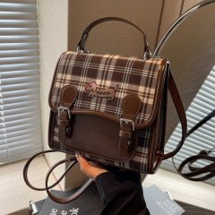 College style backpack for women 2024 autumn new style dachshund student class portable school bag retro backpack