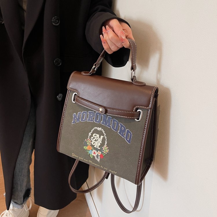 Niche design bag new retro backpack women's portable Korean style school bag Japanese travel backpack