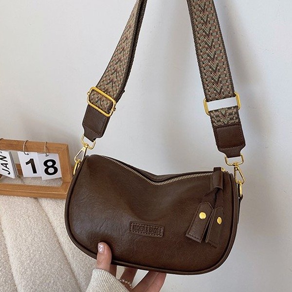 This year's popular Boston bag autumn and winter retro new wideband messenger bag women's versatile small bag pillow bag