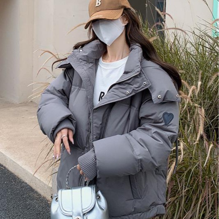Love Short Cotton Clothes New Couple Design Bread Clothes Large Size Cotton Clothes Jackets