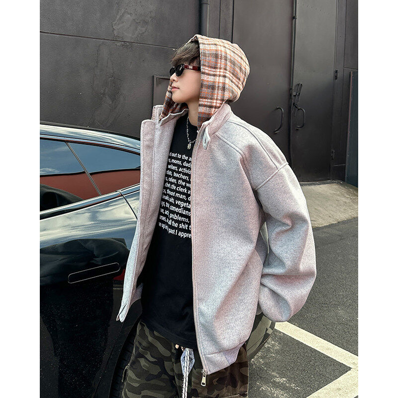 Jacket men's ins high street fashion brand Hong Kong style Japanese style Harajuku style Korean style trendy loose jacket