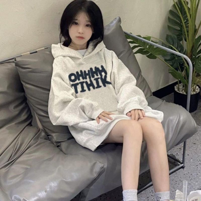 Anti-cotton Chinese cotton composite milk silk silver fox velvet loose hooded sweatshirt