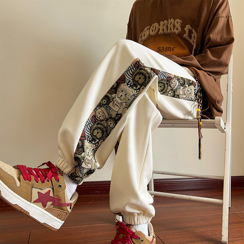 Autumn new interior view bear sweatpants M