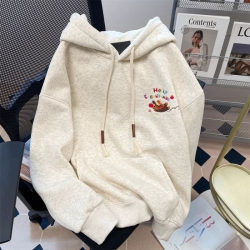 American dachshund embroidered new trendy pullover hooded jacket top