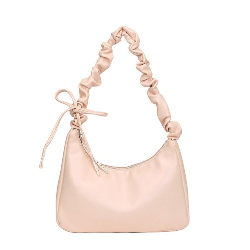 Gentle and sweet little floral canvas bag for women 2024 new drawstring shoulder bag niche high-looking versatile crossbody bag