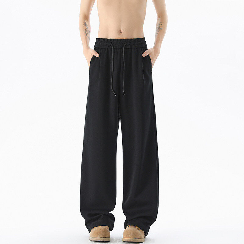 Heavy-duty high-quality straight-leg Chinese cotton Ankora red scimitar sweatpants for men