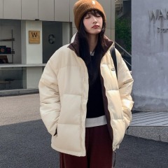 2024 new winter cotton coat for women, short thickened bread coat, Korean style loose coat for small students, trendy