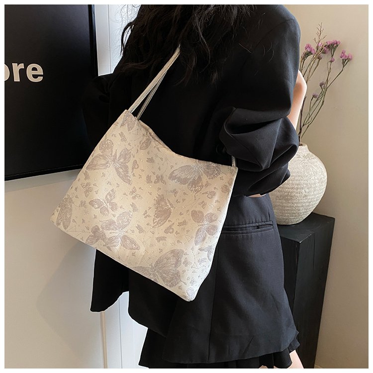 Korean style simple temperament bag handbag shoulder bag high-end texture fashion casual bag large capacity commuter bag