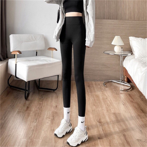 Autumn and winter thickened velvet leggings, lamb velvet shark pants, high-waisted belly-controlling Barbie pants for outer wear