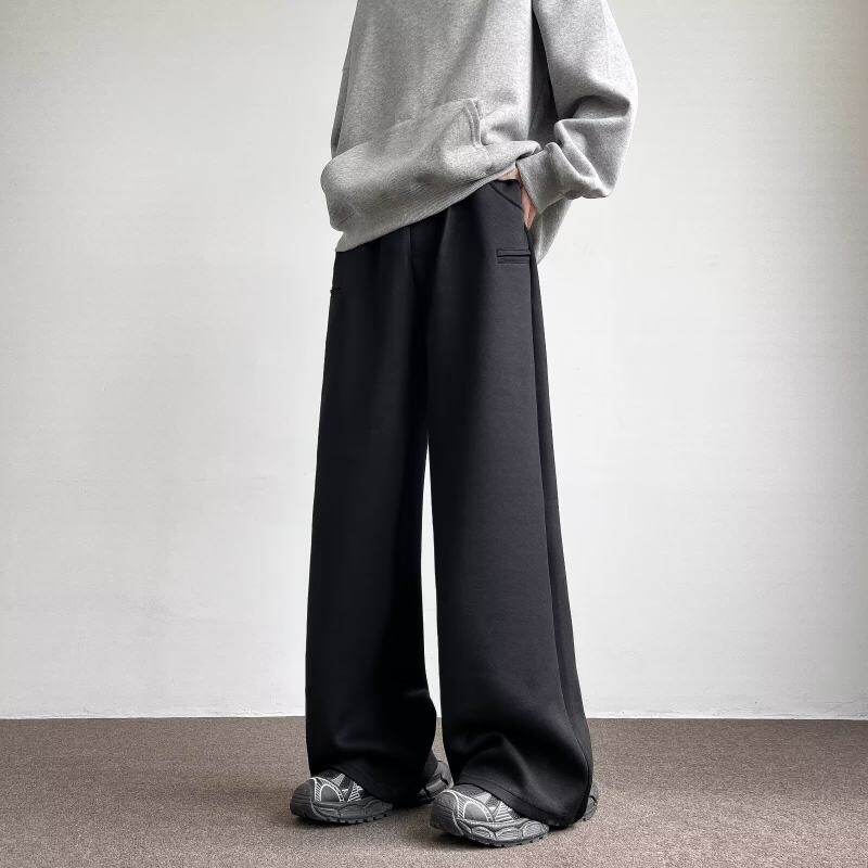 Wide-leg pants for men, Korean style trendy high street, handsome, versatile and drapey winter ins new trousers