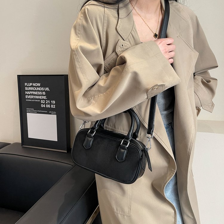 Exquisite small bag, versatile summer handbag for mobile phone, Korean retro mini round bag, grandma bag