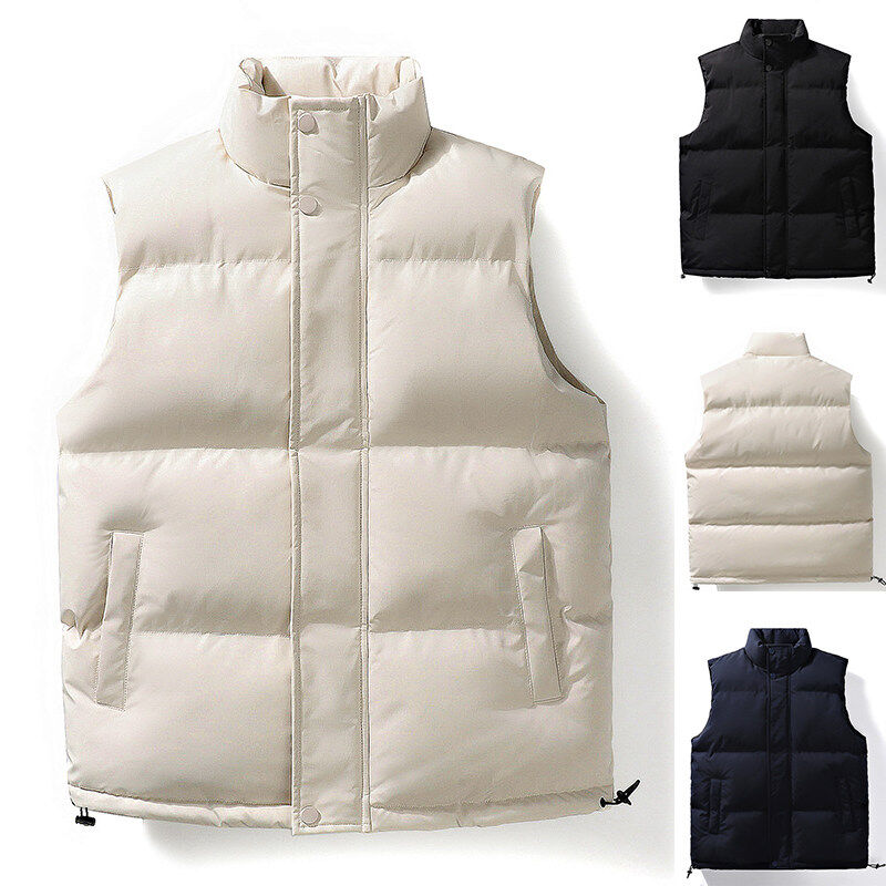 Autumn and winter sleeveless waistcoat cotton jacket winter men's and women's vest vest group uniform