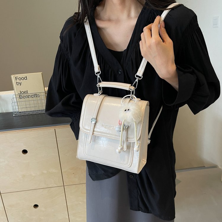 High-end casual versatile backpack for women 2024 new college style fashion single shoulder crossbody bag multi-functional backpack