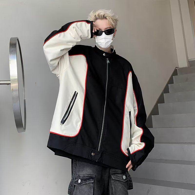 Autumn Racing Suit American Motorcycle Jacket Men's Pilot Jacket Couple Wear