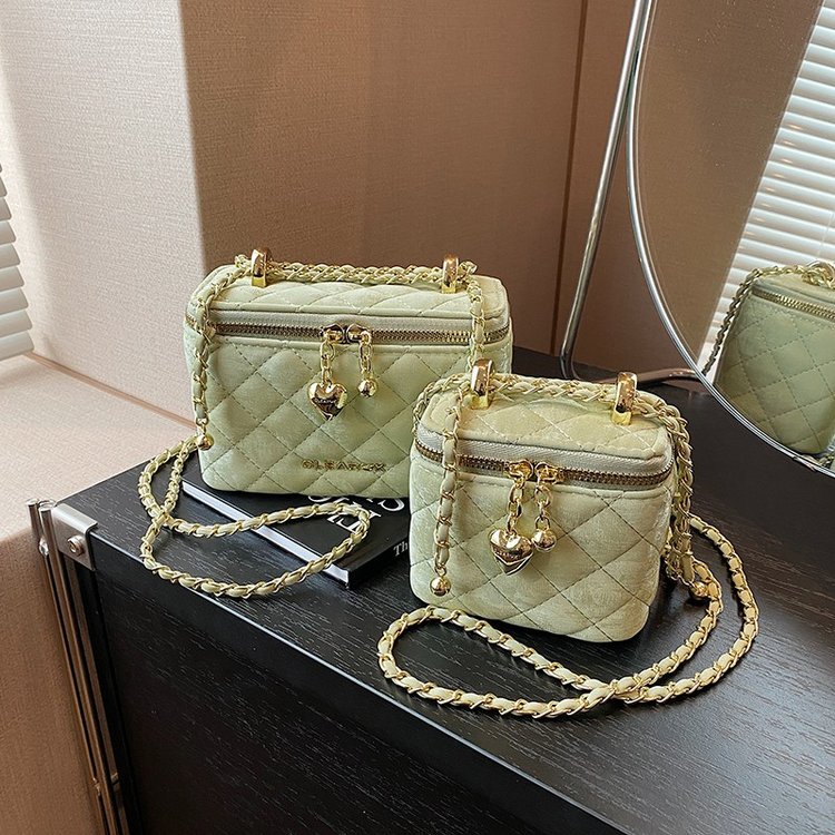 New fashion women's fragrance style high-end bag texture rhombus chain box fashion single shoulder crossbody bag