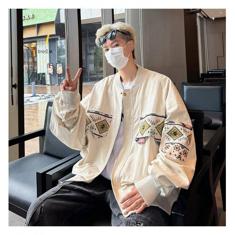 Spring and Autumn Coats New Loose Embroidered Baseball Jackets Short Small Tops