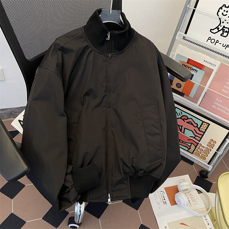 New winter cotton-padded jacket for men, thickened and warm, sports and leisure trendy brand handsome jacket