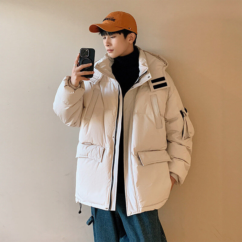 Winter new high quality thickened casual warm and versatile down jacket for men