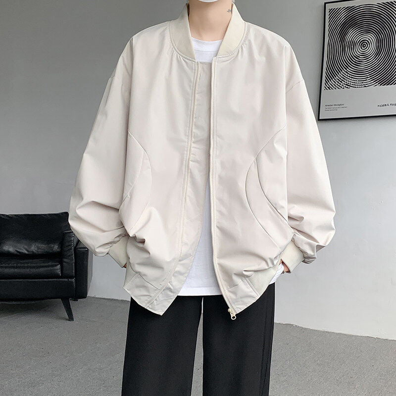 Baseball Uniform Men's Spring and Autumn Extra Large Size Plus Size Men's Bomber Jacket Jacket