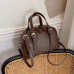 High-end texture bag for women 2024 new Korean retro handbag niche girl versatile shoulder crossbody bag