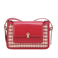 Bags new niche trendy women's bag crossbody bag genuine leather wedding red armpit single shoulder high-end wedding bag bridal bag