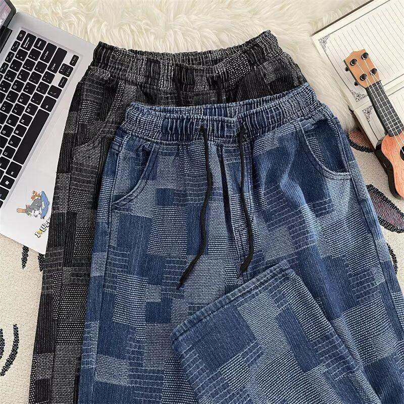 American style jeans, new trendy straight trousers