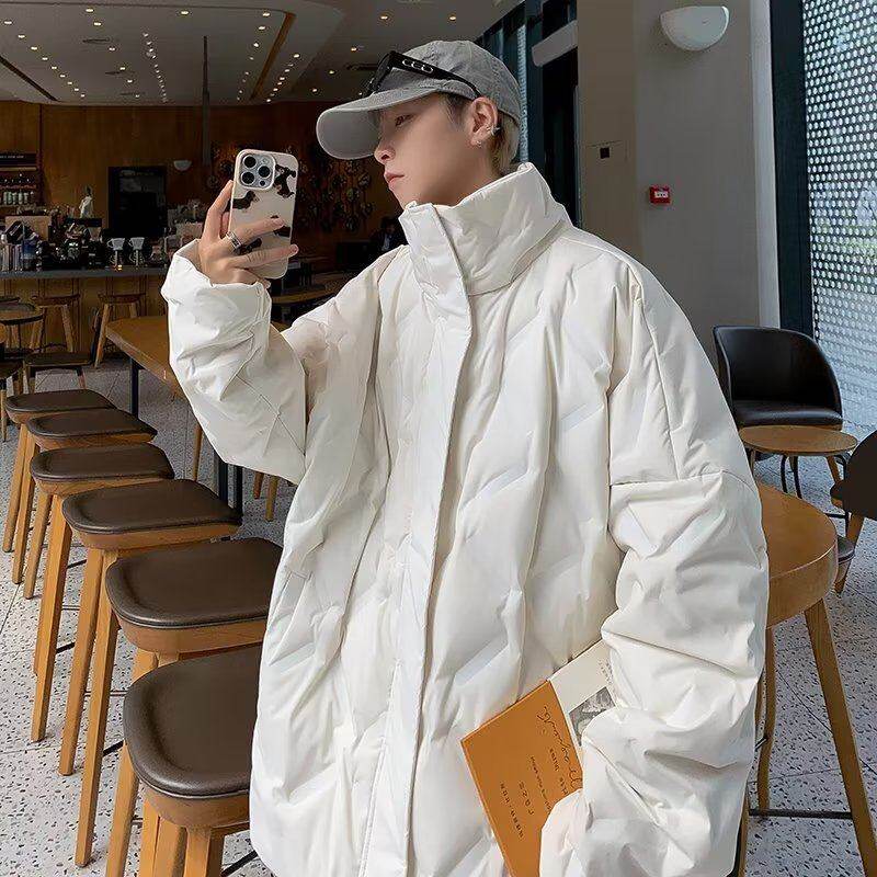 Men's cotton-padded jacket, Korean style trendy high street handsome and warm season new ins loose cotton jacket