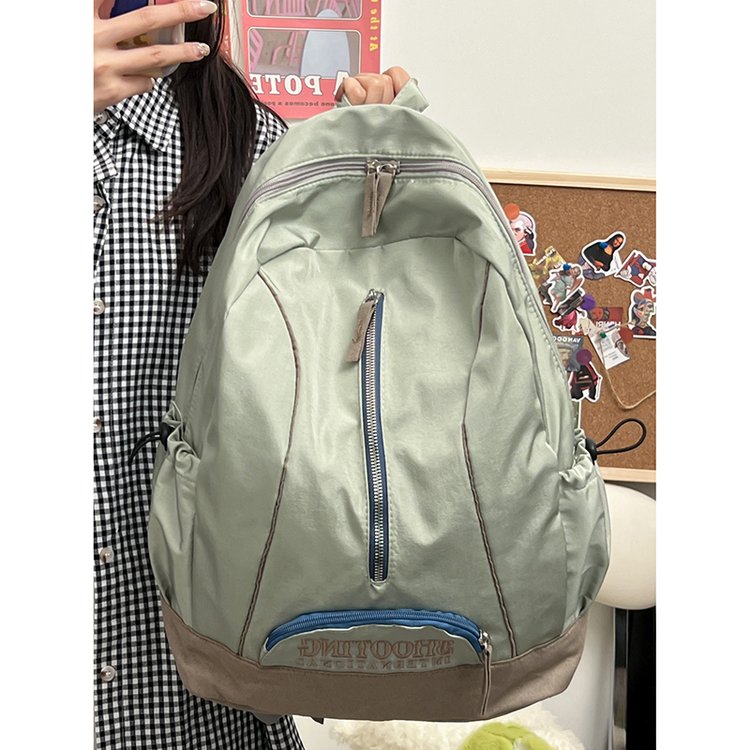 Large-capacity bag, new nylon cloth high-end backpack, female high school student bag, casual backpack