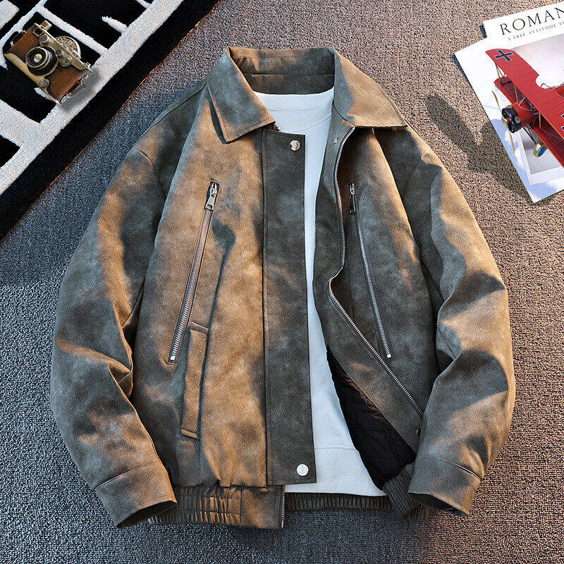 Autumn and winter high quality leather jackets for men trendy leather jackets
