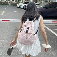 2024 new ins large capacity nylon cloth backpack lightweight casual outdoor backpack Harajuku style student school bag