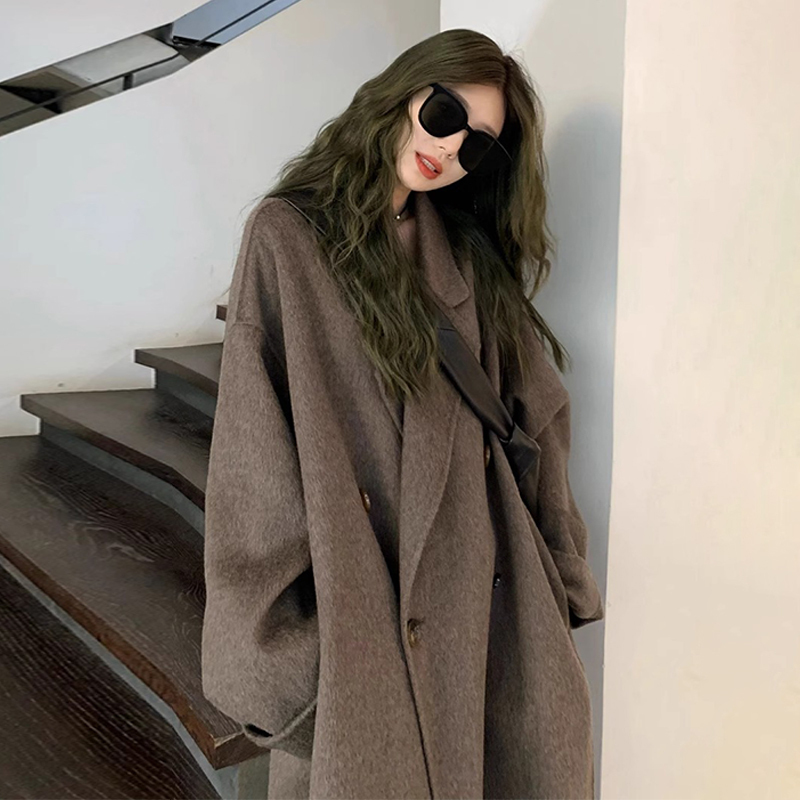 Maillard cashmere coat women's mid-length winter thickened double-sided woolen coat high-end