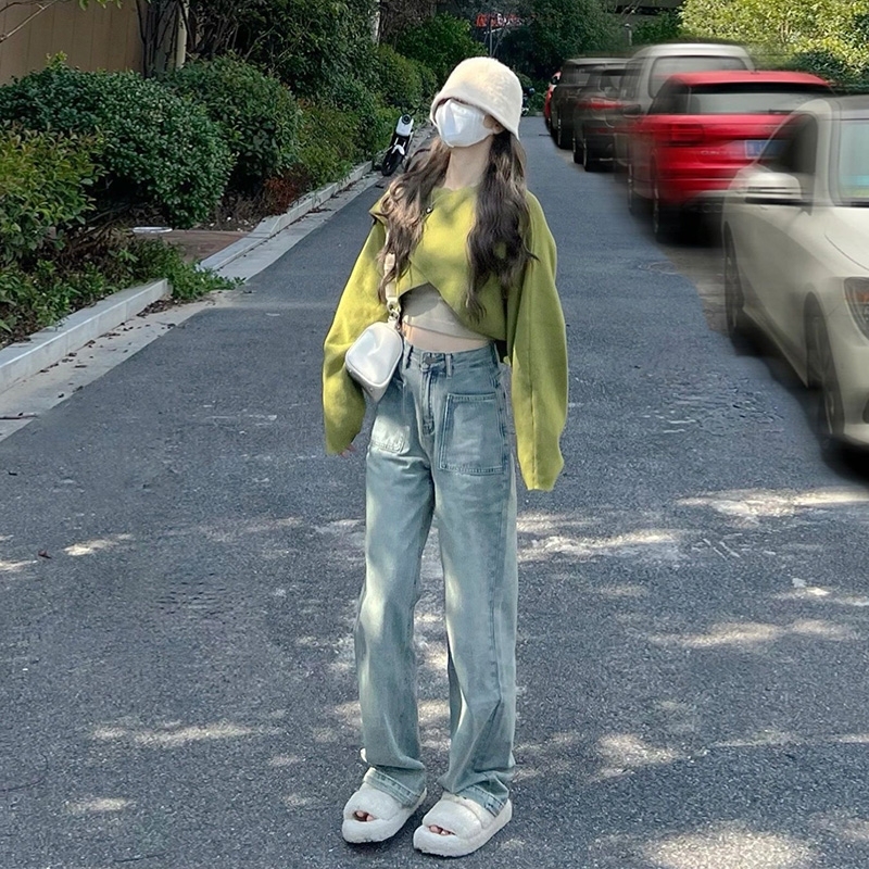 Tea style outfit, salt style, light mature, gentle breasts, cute little fragrance, French platycodon early spring three-piece suit for women