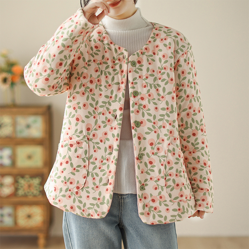 Close-fitting home small cotton-padded jacket for women, slim-fitting quilted cotton-padded jacket for women, thin cotton, warm inner wear, cotton-padded jacket, winter clothing