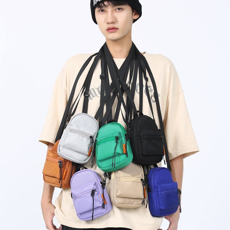Coin purse Internet celebrity pendant mini bag men's key earphone storage street accessories bag hip-hop shoulder crossbody bag