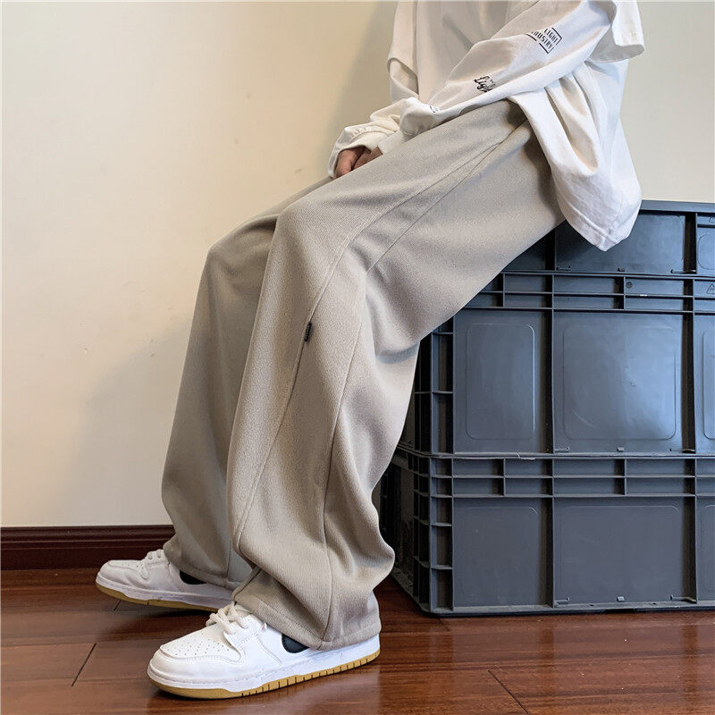 Spring and summer loose straight sports casual pants and sweatpants large size